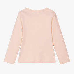 Chloé-Girls Pink Organic Cotton Top | Childrensalon Outlet