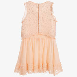 Chloé-Girls Pink Silk Crêpe Dress | Childrensalon Outlet