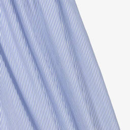 Chloé-فستان بوبلين أزرق مزين بكشكش للبنات | Childrensalon Outlet