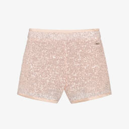 Chloé-Блестящие розовые шорты для девочек | Childrensalon Outlet
