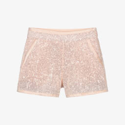 Chloé-Блестящие розовые шорты для девочек | Childrensalon Outlet