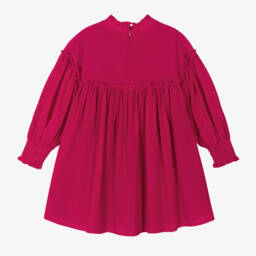 Chloé-Girls Silk Dress with Guipure Lace | Childrensalon Outlet