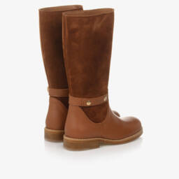 Chloé-Girls Tan Leather Ankle Boots | Childrensalon Outlet