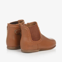 كلوي-بوت تشيلسي جلد لون بني للبنات | Childrensalon Outlet