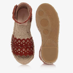 Chloé-إسبادريل جلد شامواه لون بنّي للبنات | Childrensalon Outlet