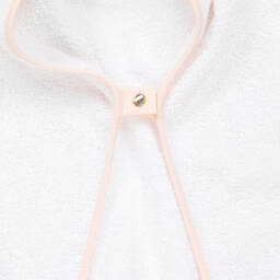 كلوي-منشفة هودي قطن لون أبيض للبنات | Childrensalon Outlet