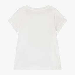 Chloé-Белая хлопковая футболка для девочек | Childrensalon Outlet
