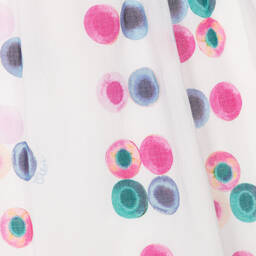 Chloé-Girls White Cotton Voile Dress | Childrensalon Outlet