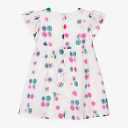 Chloé-Girls White Cotton Voile Dress | Childrensalon Outlet