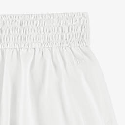 Chloé-Girls White Embroidered Cotton Shorts | Childrensalon Outlet