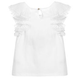 كلوي-توب جيرسي لون أبيض للفتيات | Childrensalon Outlet