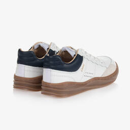 Chloé-Girls White Leather Trainers | Childrensalon Outlet