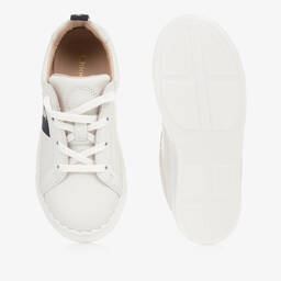 Chloé-Girls White Leather Trainers | Childrensalon Outlet