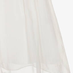 كلوي-فستان حرير كريب مطرز لون أبيض | Childrensalon Outlet