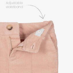 Chloé-Girls Wide-Leg Pink Corduroy Trousers | Childrensalon Outlet