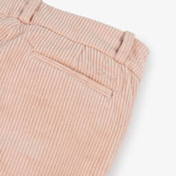 Chloé-Girls Wide-Leg Pink Corduroy Trousers | Childrensalon Outlet