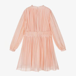 Chloé-Girls Wool Dress with Pleats | Childrensalon Outlet