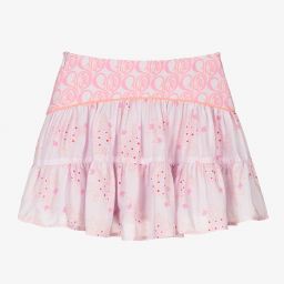 Chloé-Pink Floral & Heart Skirt | Childrensalon Outlet