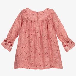 Chloé-Pink Paisley Ruffle Dress | Childrensalon Outlet