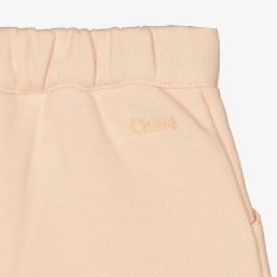 Chloé-Розовые шорты из гипюра с фестонами | Childrensalon Outlet
