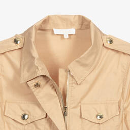 Chloé-Teen Beige Logo Playsuit | Childrensalon Outlet