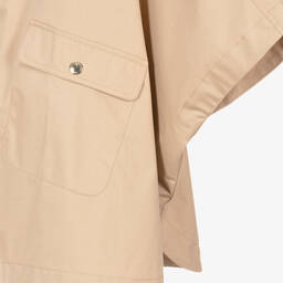 Chloé-Teen Girls Beige Cotton Twill Zip-Up Cape | Childrensalon Outlet