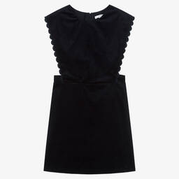 Chloé-Синий сарафан из хлопкового вельвета | Childrensalon Outlet