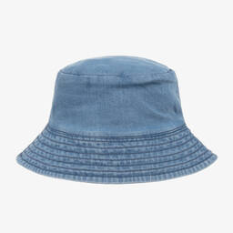 Chloé-Teen Girls Blue Denim Eyelet Bucket Hat | Childrensalon Outlet