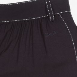 Chloé-Синие шорты из вискозы для девочек-подростков | Childrensalon Outlet