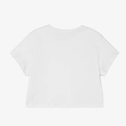 Chloé-Teen Girls Ivory Cotton Floral T-Shirt | Childrensalon Outlet