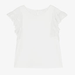 كلوي-توب تينز بناتي قطن عضوي لون عاجي | Childrensalon Outlet