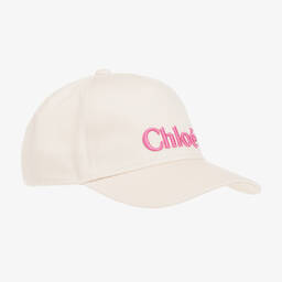 Chloé-Teen Girls Ivory Organic Cotton Cap | Childrensalon Outlet