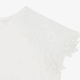 كلوي-تيشيرت قطن عضوي لون عاجي للمراهقات | Childrensalon Outlet