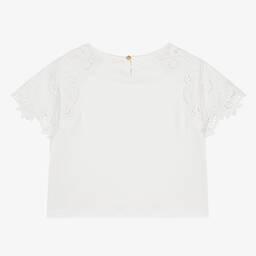 كلوي-تيشيرت قطن عضوي لون عاجي للمراهقات | Childrensalon Outlet