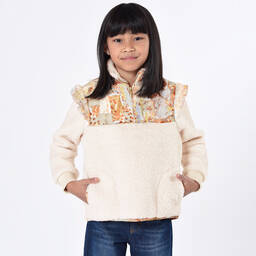 Chloé-Кремовый флисовый свитшот | Childrensalon Outlet