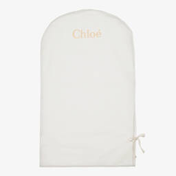 Chloé-Teen Girls Ivory Silk Chiffon Ribbon Dress | Childrensalon Outlet