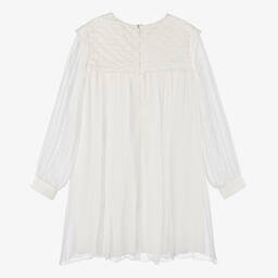 Chloé-Teen Girls Ivory Silk Dress | Childrensalon Outlet