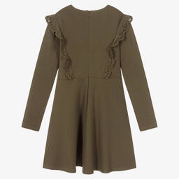 Chloé-Teen Girls Khaki Green Dress | Childrensalon Outlet
