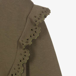 Chloé-Teen Girls Khaki Green Dress | Childrensalon Outlet