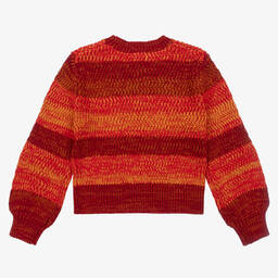 Chloé-Teen Girls Orange Cotton & Wool Knit Jumper | Childrensalon Outlet