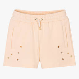 Chloé-Розовые шорты из хлопкового джерси для девочек-подростков | Childrensalon Outlet
