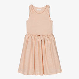 Chloé-فستان تينز بناتي كتان لون زهري | Childrensalon Outlet