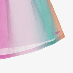 Chloé-Розовая хлопковая блузка с эффектом омбре для подростков | Childrensalon Outlet