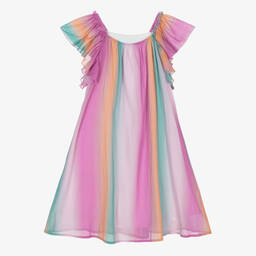 Chloé-Teen Girls Pink Ombré Cotton Maxi Dress | Childrensalon Outlet