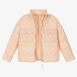 Chloé-Teen Girls Pink Puffer Jacket | Childrensalon Outlet