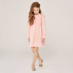 Chloé-Teen Girls Pink Ruffle Dress | Childrensalon Outlet