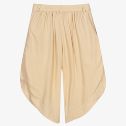 كلوي-بنطلون كولوت فيسكوز تويل لون بيج للمراهقات | Childrensalon Outlet