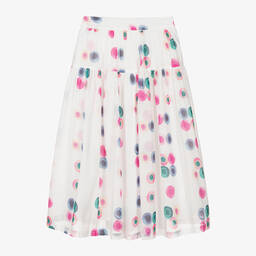 Chloé-Teen Girls White Cotton Fusion Skirt | Childrensalon Outlet