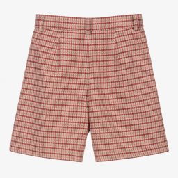 Chloé-Teen Pink Tweed Check Shorts | Childrensalon Outlet