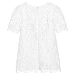 Chloé - White Guipure Lace Dress | Childrensalon Outlet